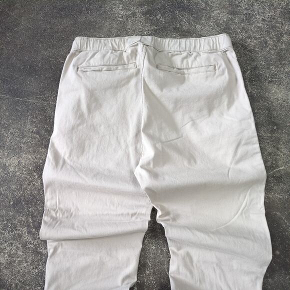 Iron Co Jogger Pants Mens L Tan Chino Light Canvas Drawstring Outdoor Waist 32 - Picture 4 of 8